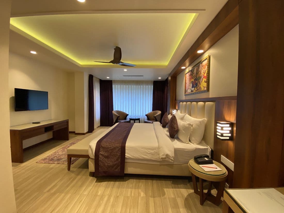 A guest room at the resort